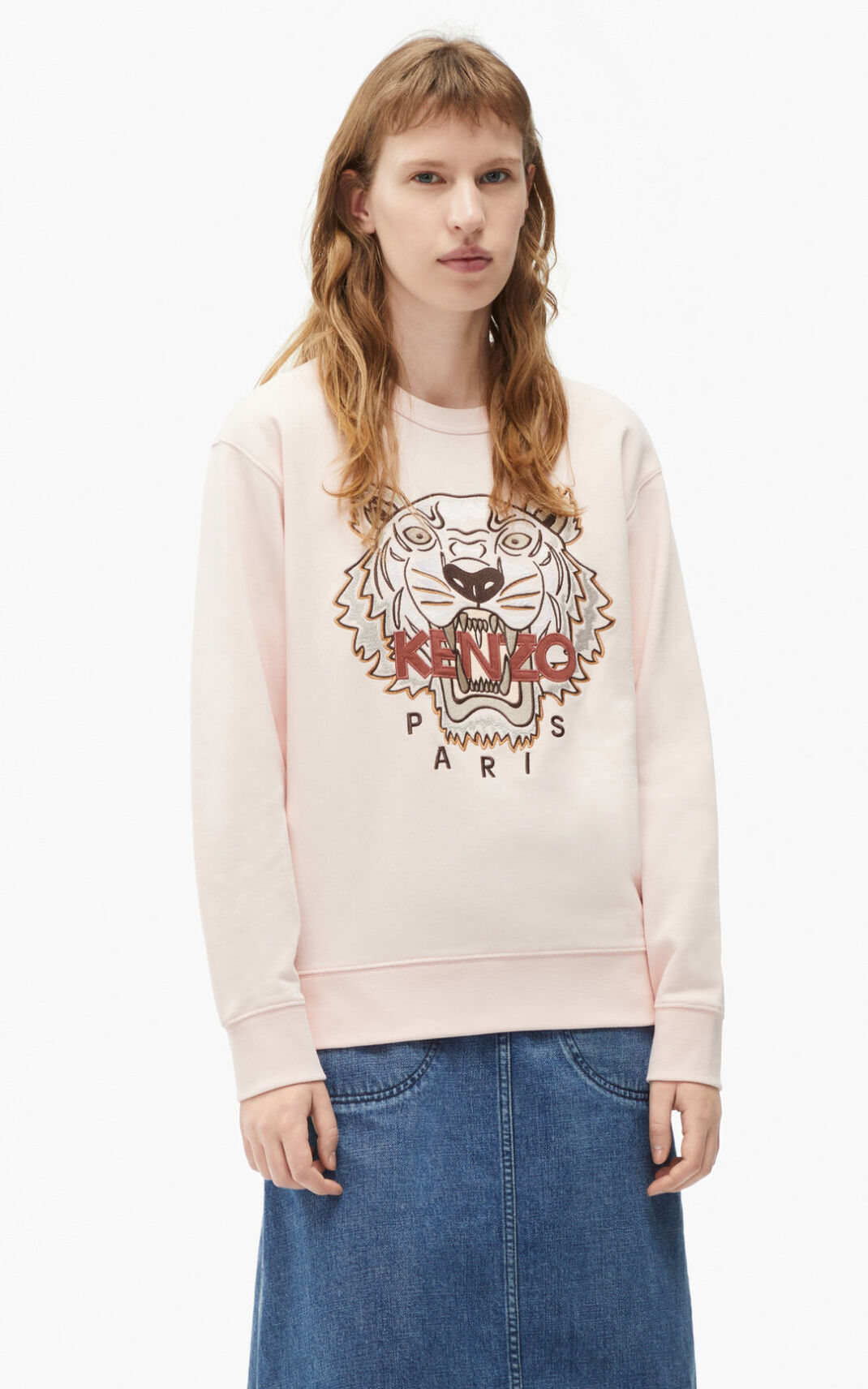 Kenzo Tiger Sweatshirt Dame - Lyserød DK-822806